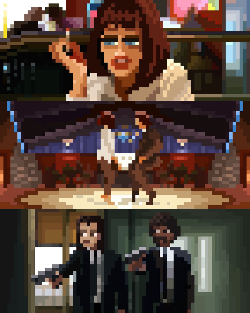 pixelianska's tweet image. Pulp Fiction (1994) 🔥
#pixeart #movies