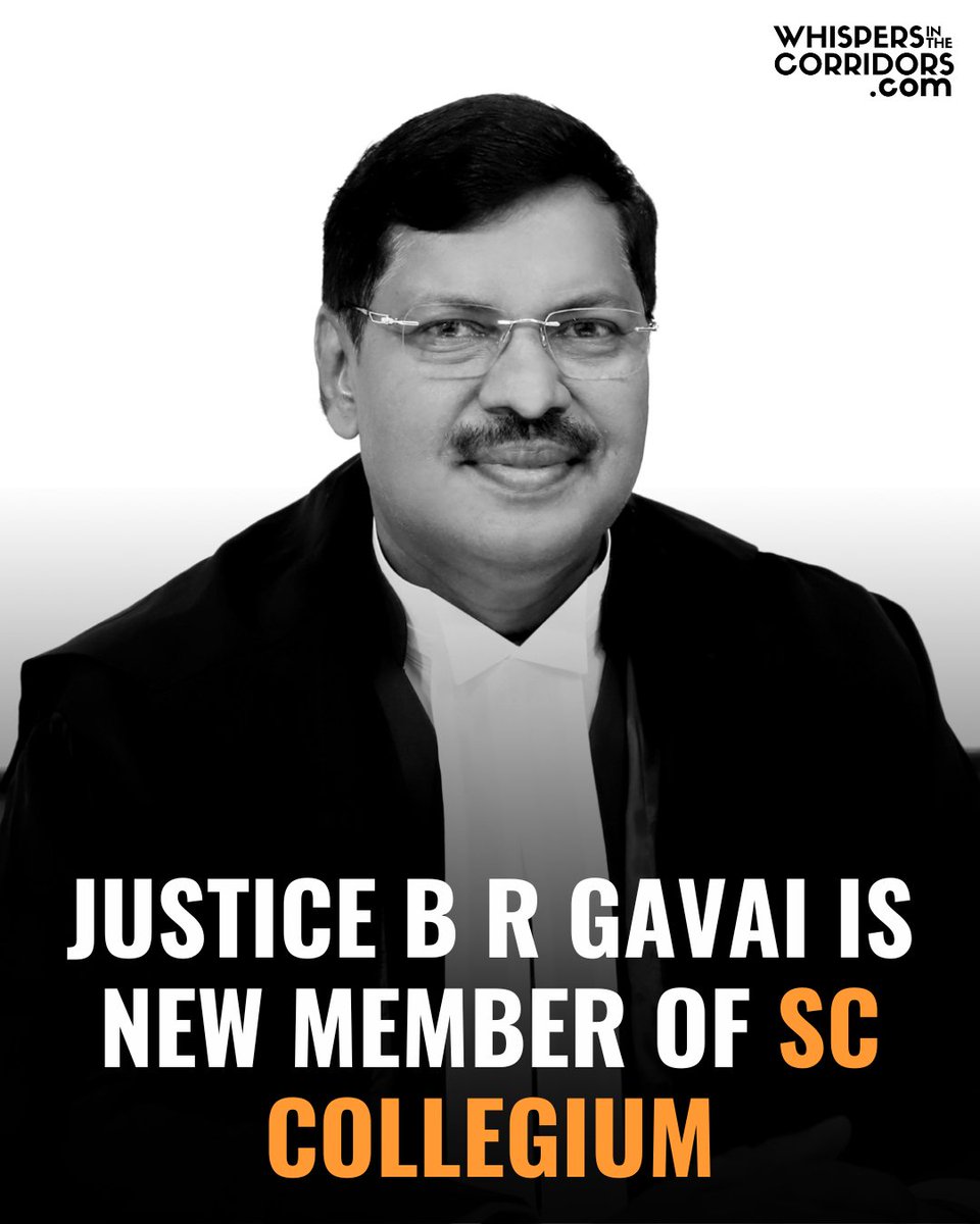 Justice B R Gavai is new Member of SC Collegium

Judge of the Supreme Court Justice B R Gavai is now a new Member of the SC Collegium after the retirement of Justice S K Kaul.
.
.
.
.
.
.
.
.
#supremecourtofindia #sccollegium #supremecourt #judiciary #justicebrgavai #law #lawnews