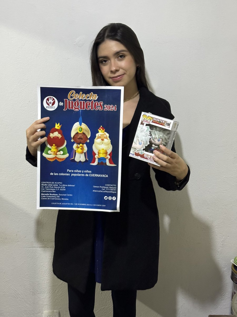 GeneracionEnRe's tweet photo. Gracias Michelle García por sumarte a la #ColectaDeJuguetes20224 y regalar sonrisas a niñas y niños de #Cuernavaca 🎁+❤️=😃 #SeParteDeLosReyesMagos 👑 #GenerandoComunidad #ReyesMagos2024 https://t.co/SEEHIabF1w