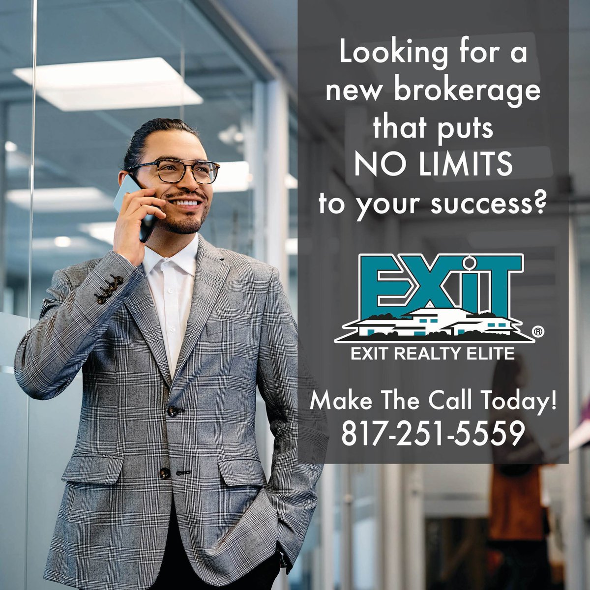 Looking for a brokerage with no limits on your success?

#LOVEXIT #ImSold #ThinkSmartThinkEXIT #RealEstateReinvented #ListwithEXIT #DFWMetroplex #buyahome #sellahome #EXITRealtyElite #RealEstateCareers #TexasRealEstate