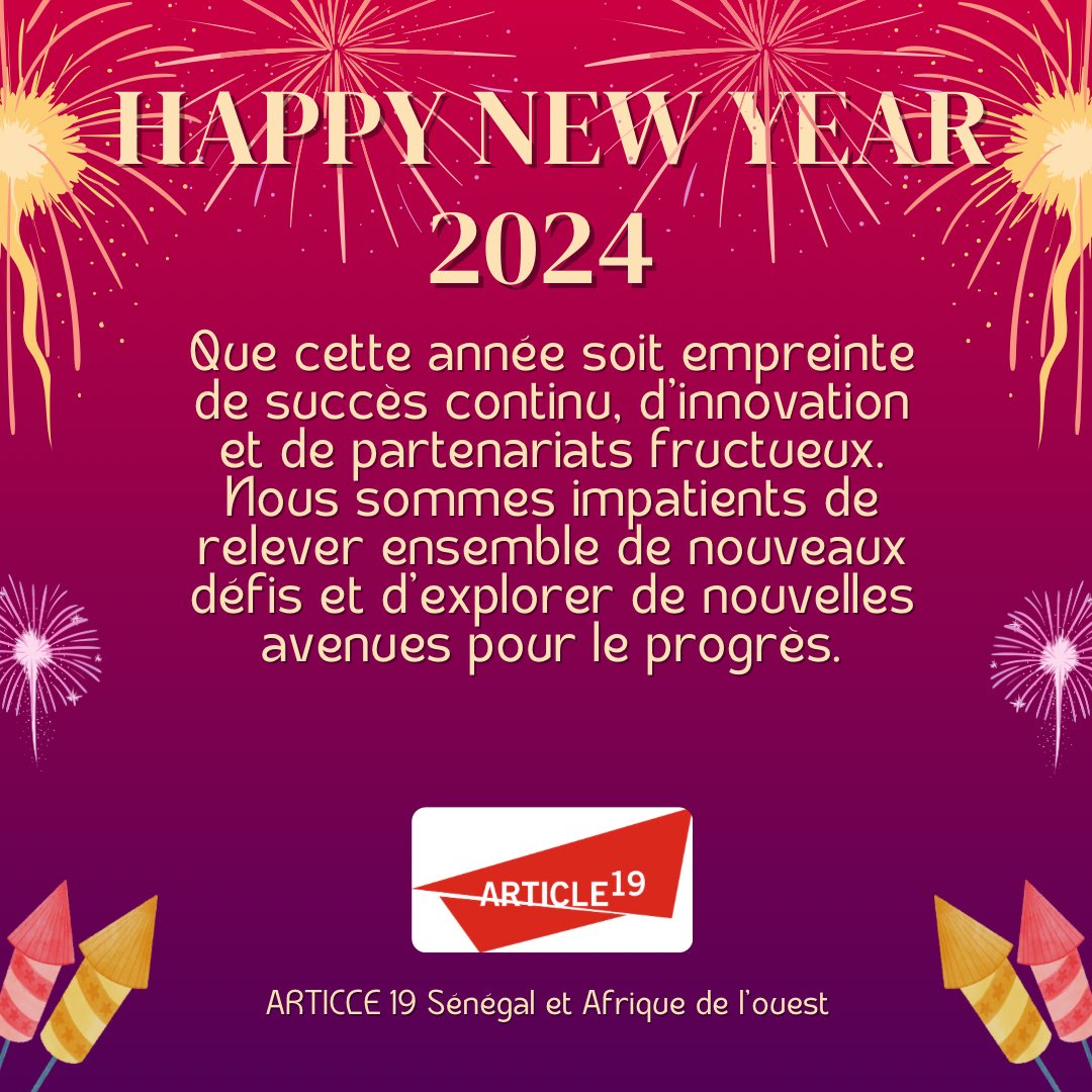 #HappyNewYear2024 
Bonne et heureuse année 2024 
#Senegal