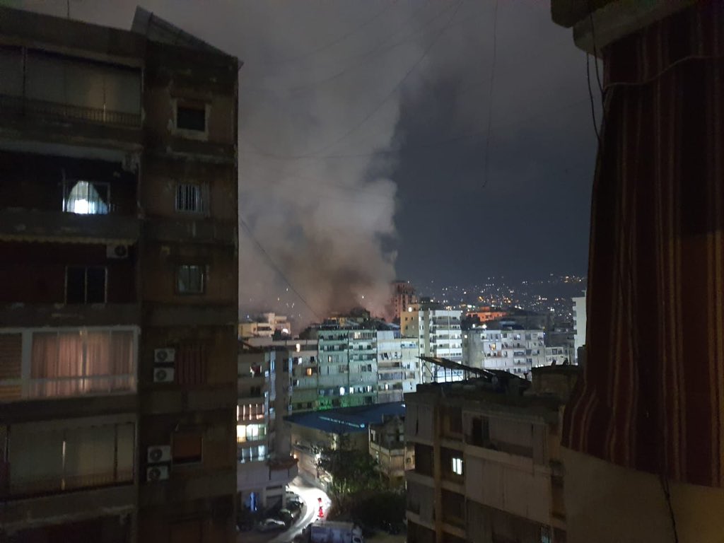 Explosion heard in Beirut southern suburb. Reports of a drone attack.