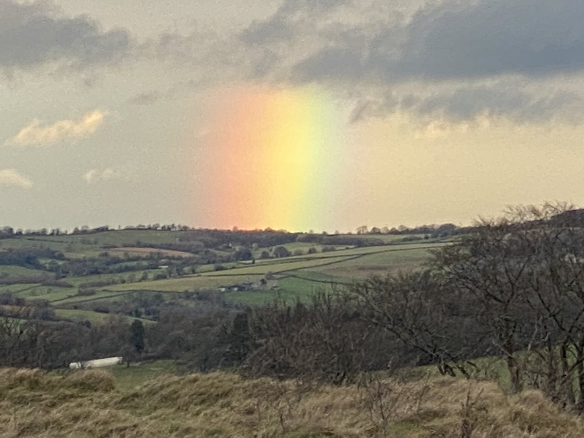 What a stunning rainbow - view from Rodborough Common this afternoon