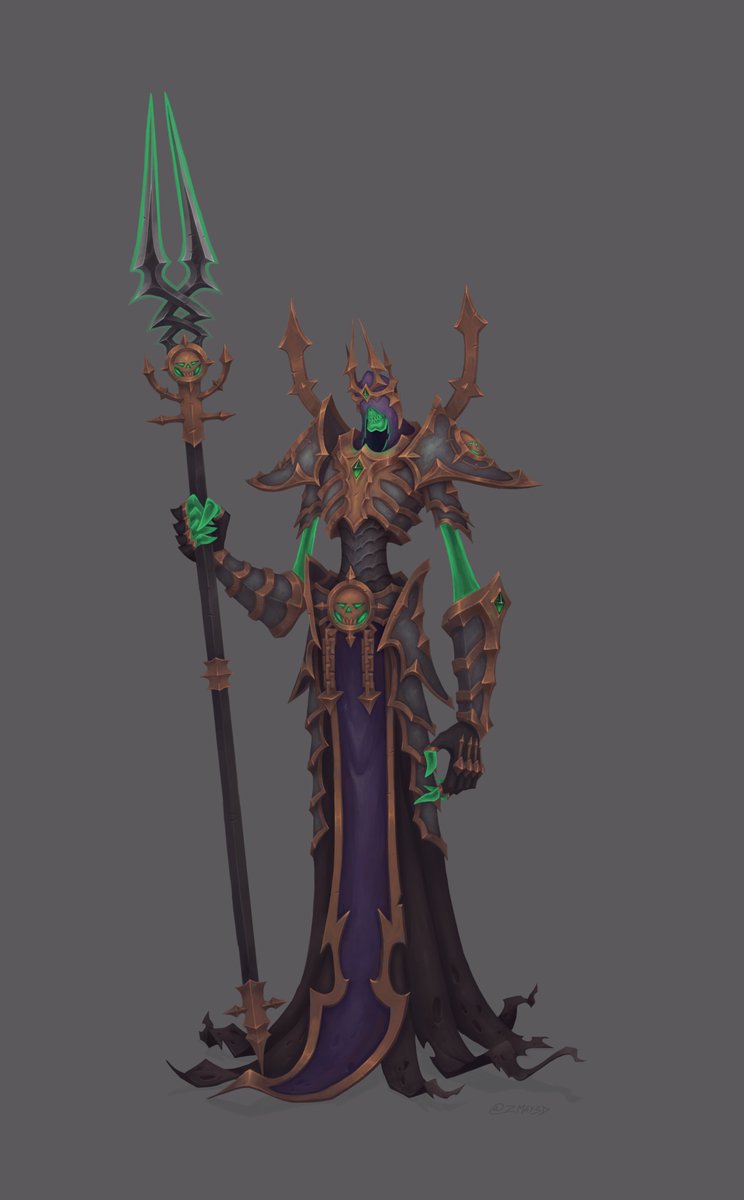 Calling the concept for this guy done - looking forward to starting on the model next!

#Gameart #CharacterDesign #Fantasy #DarkFantasy #AffinityPhoto #Polycount