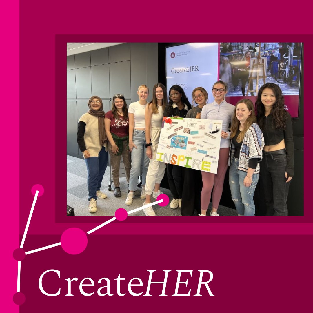 #UniversityOfGalway IdeasLab’s CreateHER programme for female undergraduate students is 6 weeks of personal growth &amp; development through themed roundtables, 1-1 mentorship &amp; access to a community of innovators &amp; entrepreneurs.

Deadline: 18/01/2024: tinyurl.com/CreateHER