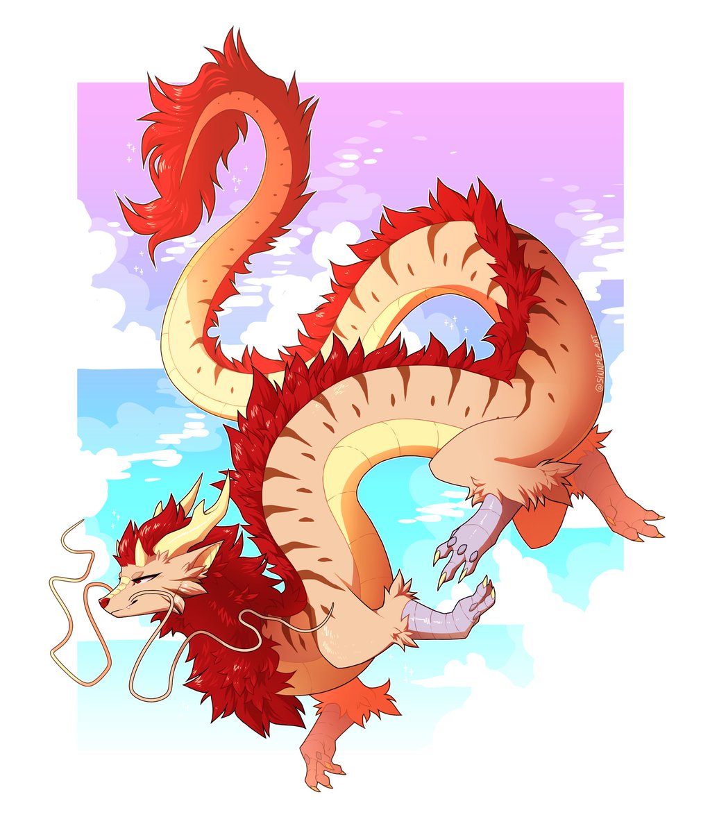 Sinnple_Art's tweet photo. First dragon of the year :] https://t.co/ABtZKiC2YA