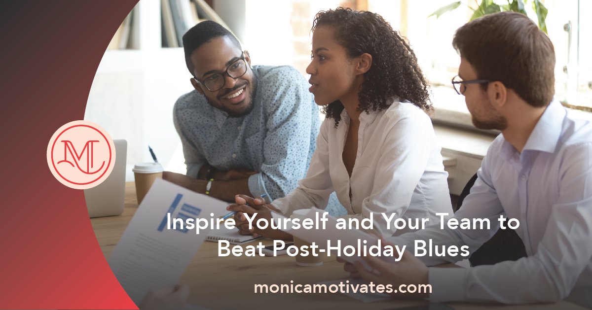 Instead of succumbing to what Brits call “Blue Monday” following the holiday high and New Year’s celebrations, you can re-energize yourself with techniques that help you find inspiration to re-engage. Read more at bit.ly/3NRWF4P.

#workplaceinclusion #MonicaMotivates