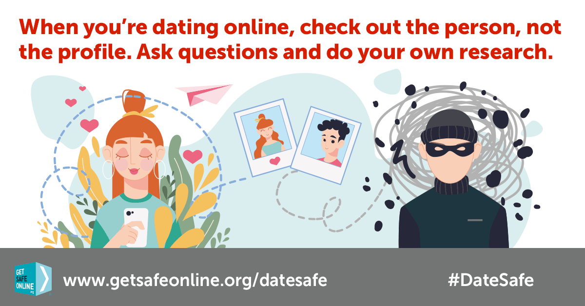 GetSafeOnline's tweet photo. Online dating can be a brilliant way to meet someone new as long as you keep it safe and responsible. Read our top tips #DateSafe https://t.co/GPGqGf3SjJ https://t.co/skoghhomX7