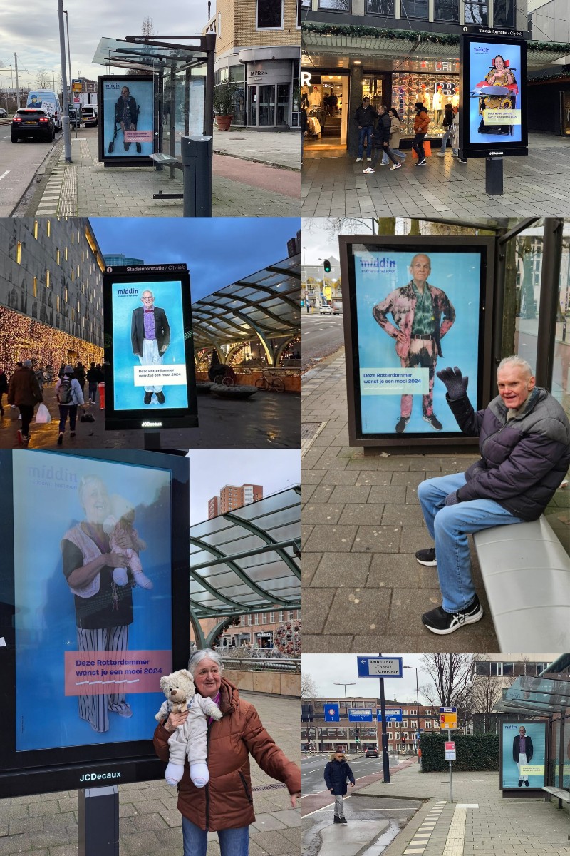 Veertien bewoners van locatie de Provenier liepen de afgelopen zomer trots op een catwalk en showden prachtige kleding. Marja Suur maakte er foto’s van. De Middin'ers zijn nu in de stad te zien. #middin #middeninhetleven #gemeenterotterdam #provenier #marjasuur #abri #expositie