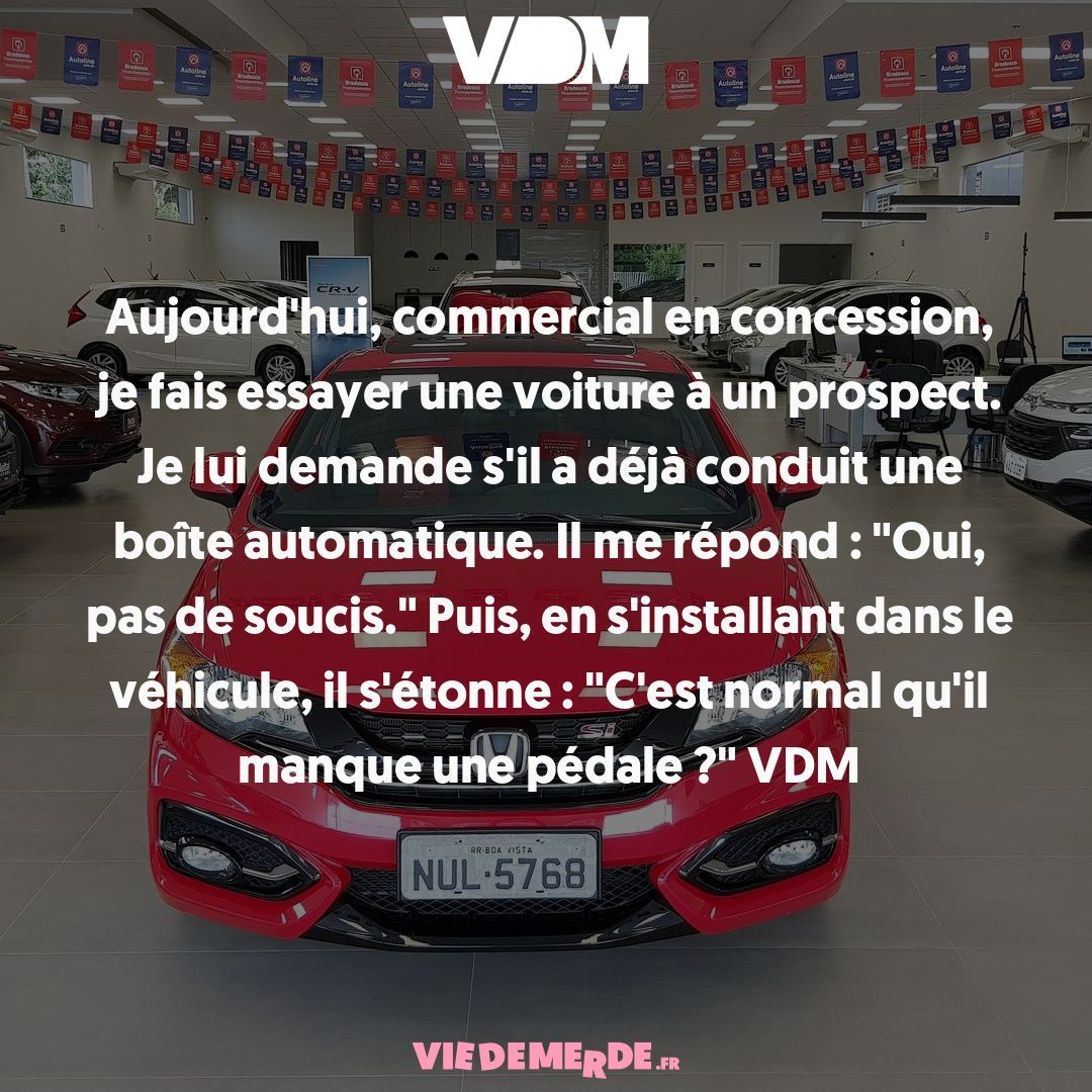 Postez vos VDM les plus drôles ici : viedemerde.fr/?submit=1 et/ou téléchargez notre appli officielle - viedemerde.fr/app