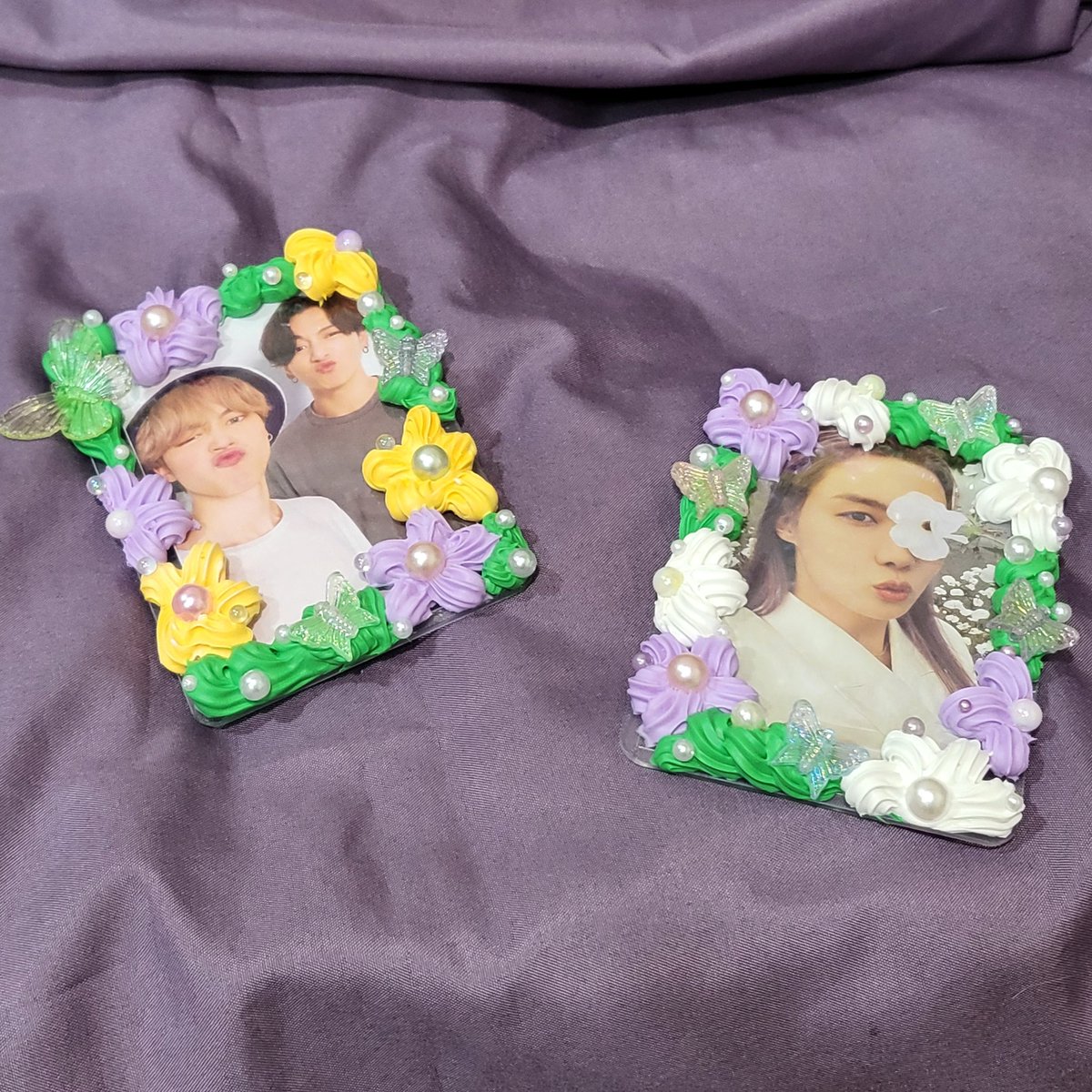 purplericeDIY's tweet photo. 最近做了一款花花草草的卡套，想說不同配色都很好看就多做了兩個，歡迎大家把他們帶回家喔🫶🫶

一個180，兩個一起帶的話350！

會以賣貨便寄出喔～

#紫米手作 #歡迎認領 https://t.co/7SnfsLuFCu