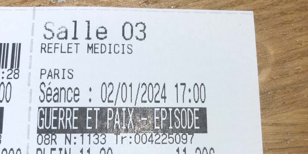 On garde le rythme 💪 2e épisode de Guerre et Paix (et merci Paris ❤️)