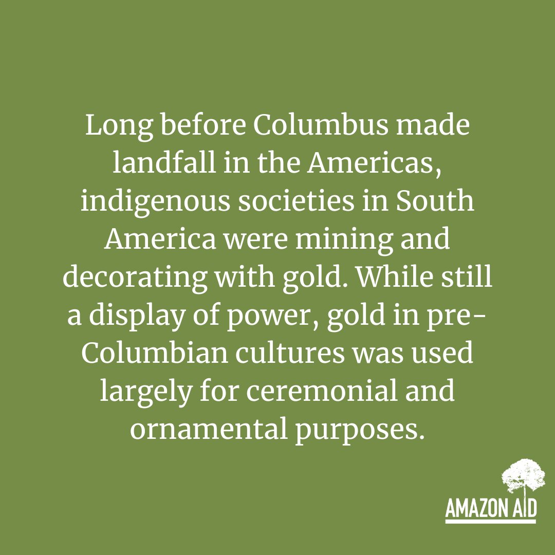 AmazonAidF's tweet image. The climbing price of gold in recent decades, which increased over 300% from 2000 to 2010, has spurred a new gold rush of artisanal and small-scale gold mining (ASGM). 

Read more: amazonaid.org/threats-to-the…