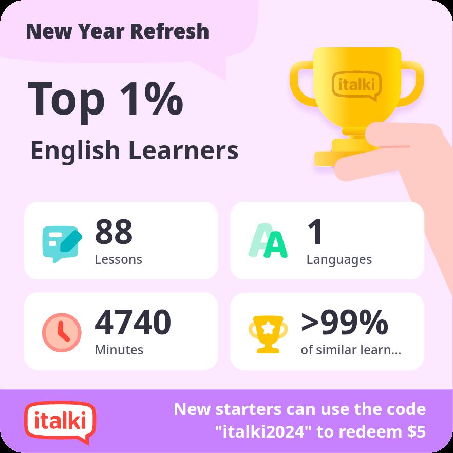 [Leave us a nice comment!]

*Use the code “italki2024” and receive a free $5 credit. Limited time only!
 <a href="/italki/">italki</a> #italkiRefresh italki.com/campaign/italk…