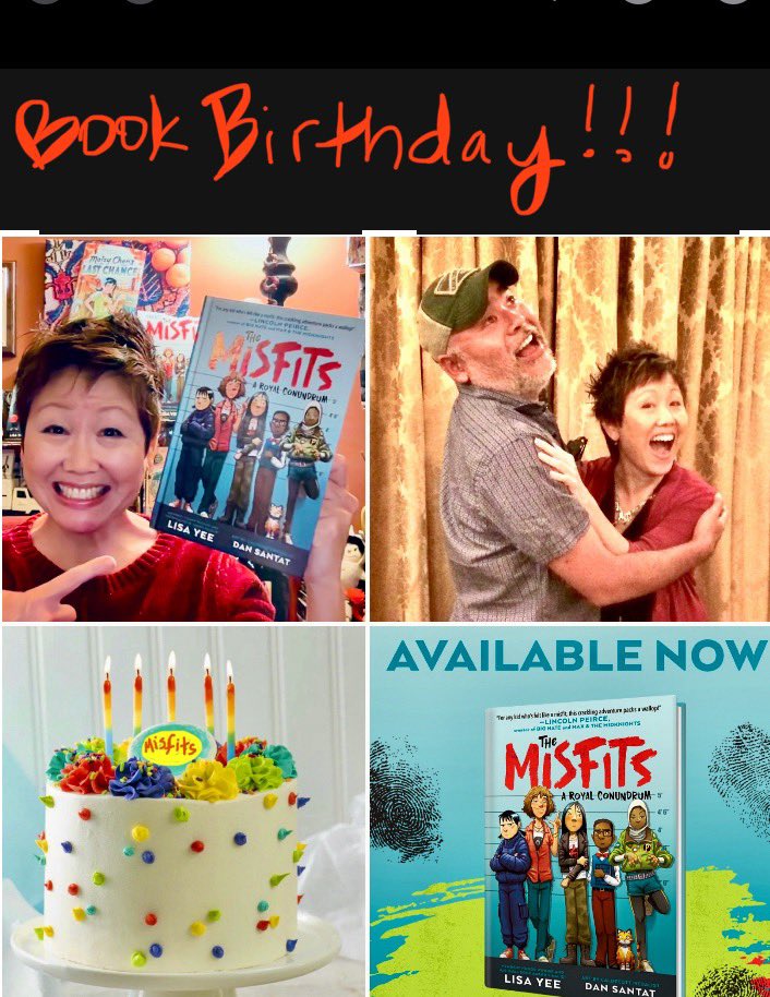 CAKE!!! 

The MISFITS Book Birthday is today!!! 

@dsantat @randomhousekids #Misfits #kidlit  #mystery #middlegradebook #BookBirthday penguinrandomhouse.com/books/598481/t…