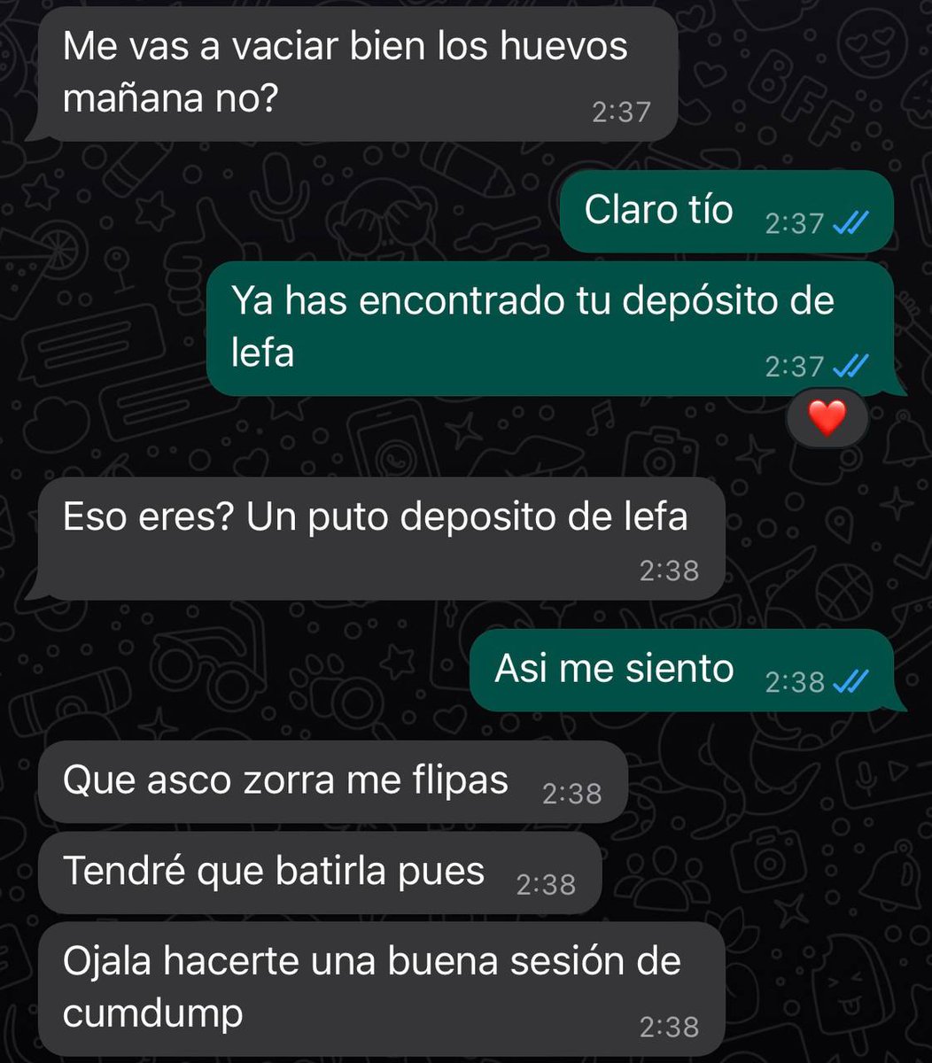 sumdoyculo's tweet photo. Así me trata mi macho.
Es el trato que merezco y necesito como la zorra de su propiedad que soy (1/2) https://t.co/p46lsqdP4p
