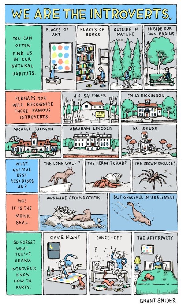 We Are the Introverts, by @grantdraws #WorldIntrovertDay