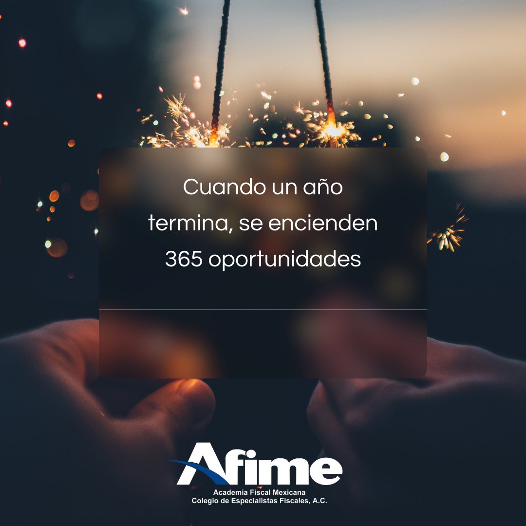 AfimeFiscal's tweet photo. ✨Excelente inicio para todos 🥂

#FamiliaAfime #iniciodeaño #oportunidades https://t.co/Bo76vgMCZI
