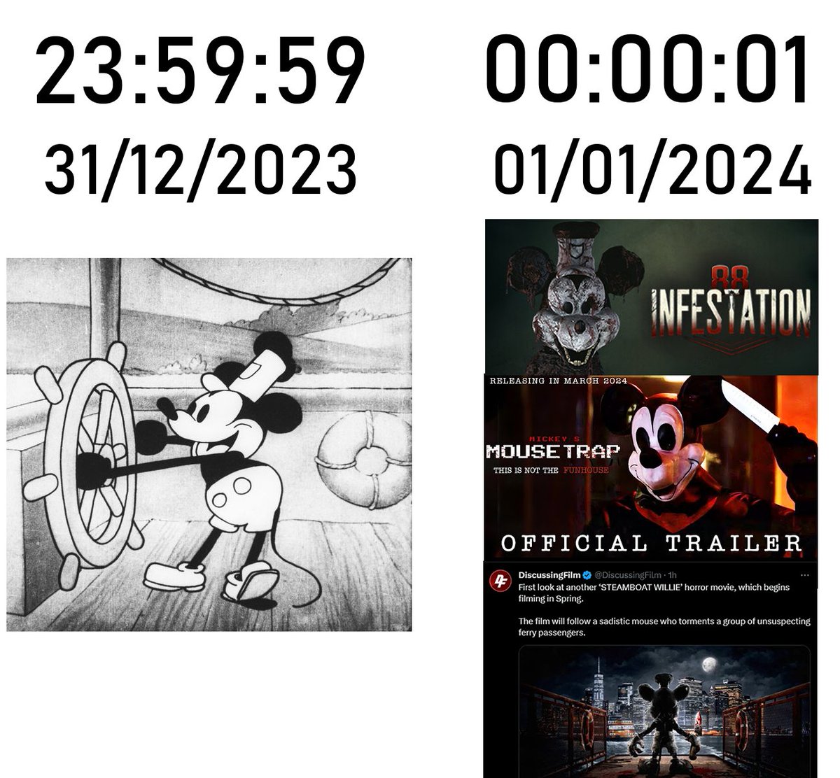 cuterspine's tweet photo. #MickeyMouseTrap #Infestation88 #mickeymouse #SteamboatWillie https://t.co/72NDsMk6S4