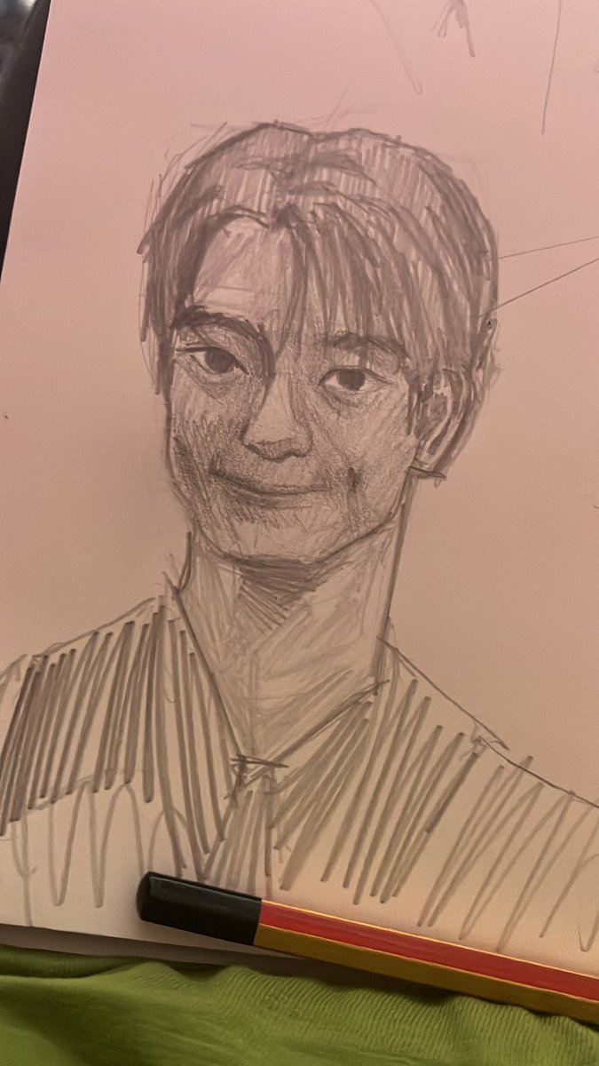 jjhbff's tweet photo. … tried drawing jaehyun now it's giving mr bean https://t.co/4UuZwkCOiM