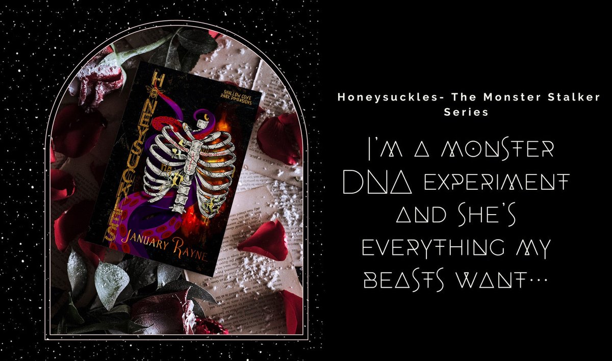This month we are reading Honeysuckles by January Rayne. If you aren't in our discord to follow along, check it out! #smut #BookTwitter #bookclub #BookWorm #bookcommunity