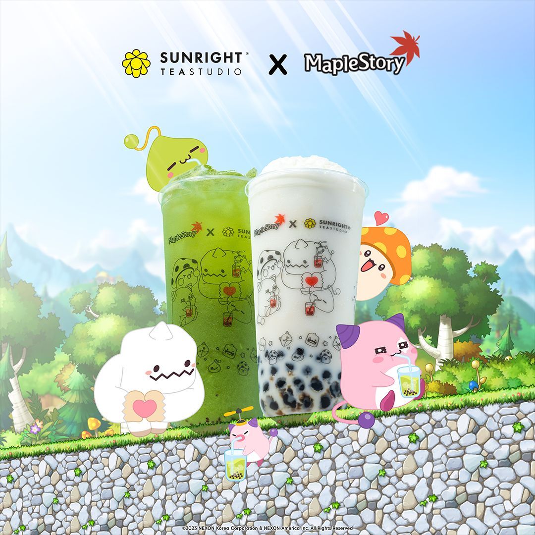 MapleStory's tweet photo. 🍁📢 #MapleStoryxSunright Fan Event Alert! Jan 6th @ Sunright Tea, Little Tokyo. 🎉 Enjoy #MapleStory drinks, fun activities &amp; giveaways! 🎁 

Get your free ticket ➡️ https://t.co/60HQQBNPCv 
Limited availability! 🏃‍♂️🏃‍♀️ https://t.co/j5HX12HsWZ
