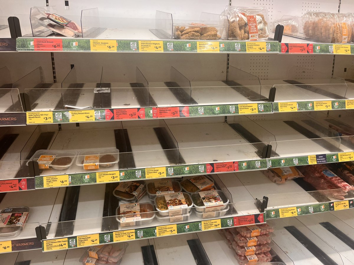 Yessirt's tweet photo. @Aldi_Ireland very disappointing shopping experience in Sandyford today, very low stock on shelves at 3:30, this is not unusual for this store recently https://t.co/mhBfR84MN0