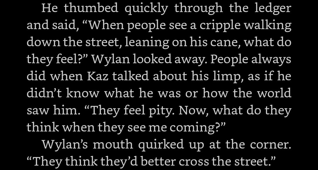 sunbearers's tweet image. Crooked Kingdom, Chapter 18, last fuckin page btw. If anyone needs the reminder. #SaveShadowAndBone #SixOfCrowsSpinoff #Fabrikator