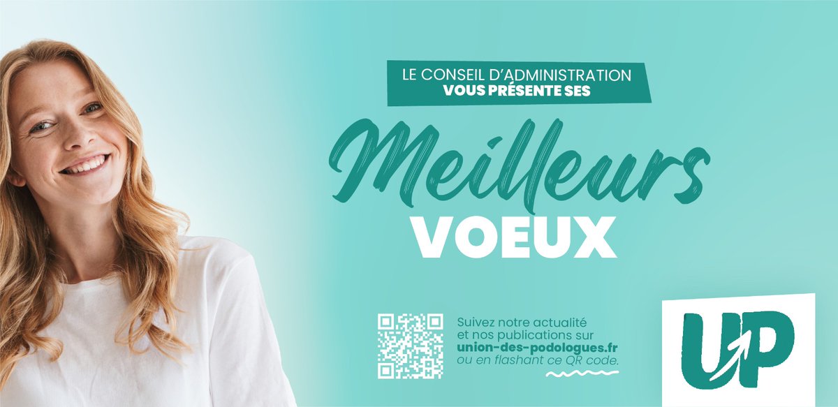 UP_Podologues's tweet photo. Meilleurs vœux !
#podologues #pedicurespodologues #Voeux2024 https://t.co/cB2Aoq3r8s