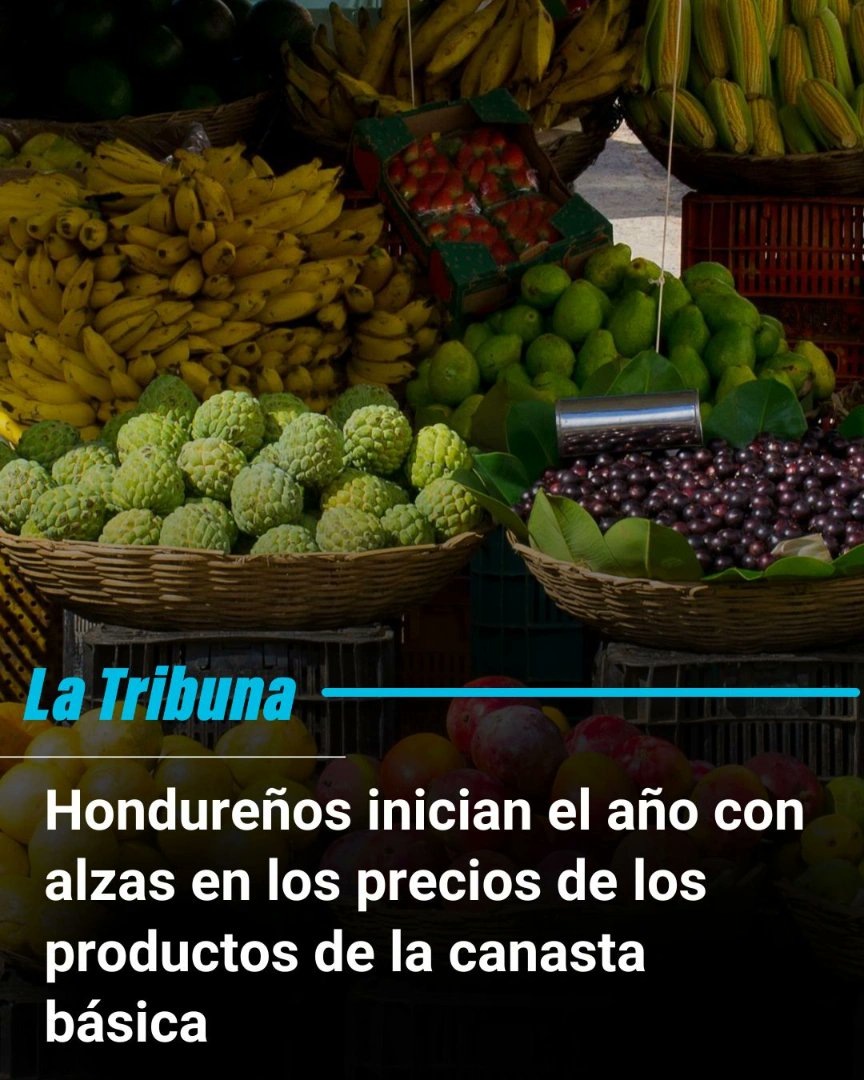 LaTribunahn's tweet photo. Los hondureños iniciaron el año con la canasta básica arriba de los 13 mil lempiras y con algunos productos escasos y con tendencia alcista, denunciaron defensores del consumidor.
📌 https://t.co/dhBUqfwzbs
#canastabasica #productosbasicos #economía https://t.co/bx4239RGKN