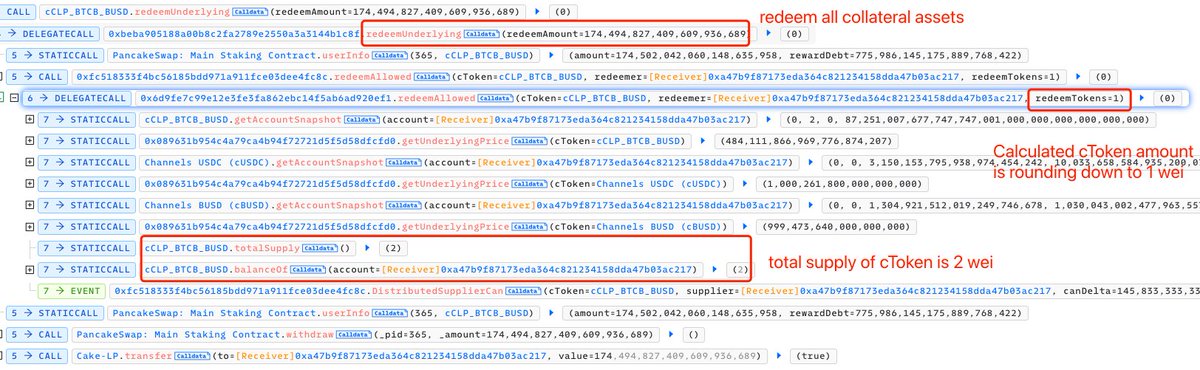 MetaSec_xyz's tweet photo. Another rounding issue exploit for Compound V2 fork protocol. Please do something @ChannelsFinance.
https://t.co/SRnTV11LVB https://t.co/WAtBVYoNub