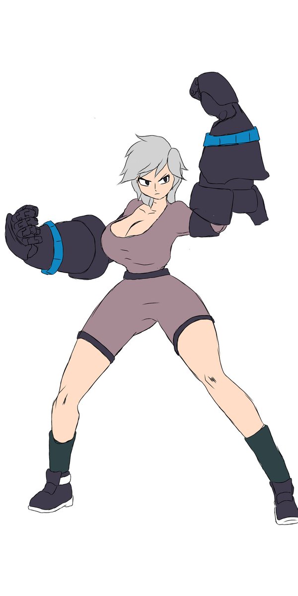 Ya la pinte xd

Se parece un poquito a la mamá del joto de bakugo xd