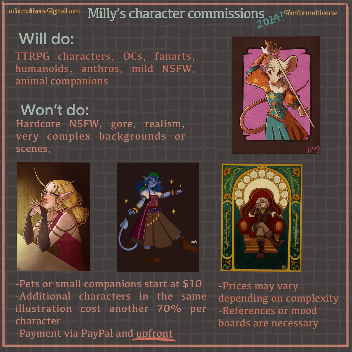 Milly ✨ Commissions open ✨ on the other site tweet media