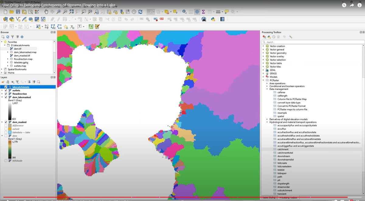 Use #QGIS To Delineate #Catchments Of Streams Flowing Into A Lake [#video #tutorial]
-
youtu.be/jSc3HDN6yEM?si…
-
#QGIS #PCRaster #QGISHydro #QuickOSM #opendata #GIS #spatial #mapping #hydrology #flowline #waterbody #water #surfacewater #spatialanalysis #elevation #DEM #LiDAR