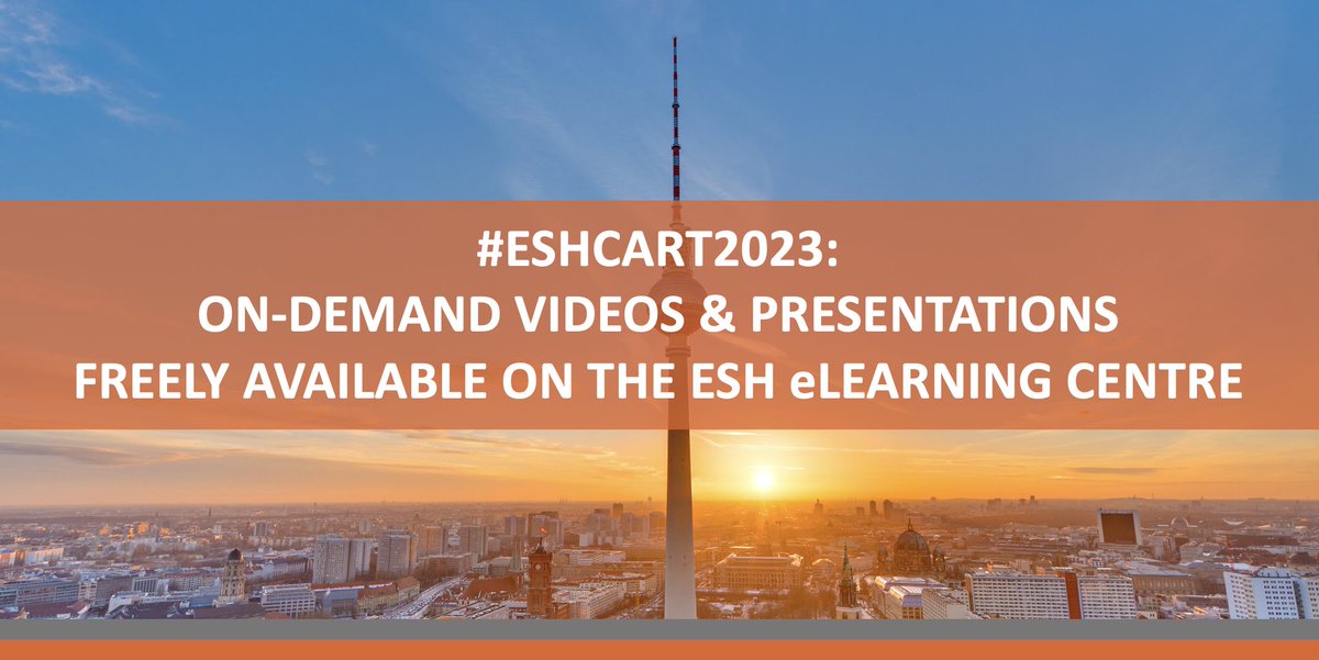 ESHaematology's tweet photo. 🔔 BREAKING NEWS!
The on-demand content of #ESHCART2023 is now FREELY available to all on our ESH eLearning Centre ➡ https://t.co/cPm6gKYLsG
2nd How I Manage #CART Therapies & Bispecific Antibodies for My Patients
Chairs: Ulrich Jäger, @Kersten_MJ, @LNastoupilMD
#ESHCONFERENCES https://t.co/P0hFBbsniF