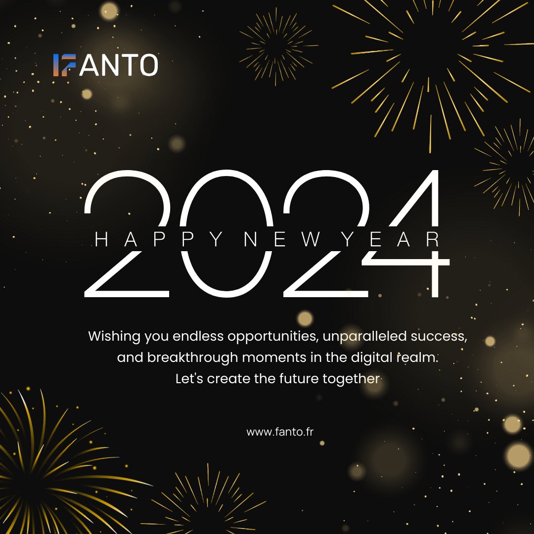 Fanto_fr's tweet photo. Happy New Year from Fanto
Wishing you endless opportunities, unparalleled success, and breakthrough moments in the digital realm. Let's create the future together
🌐Website: https://t.co/2dT1jDl6hm
#fanto #eCommerce #customersuccess #happynewyear #2024 https://t.co/3IZdn5jpAB