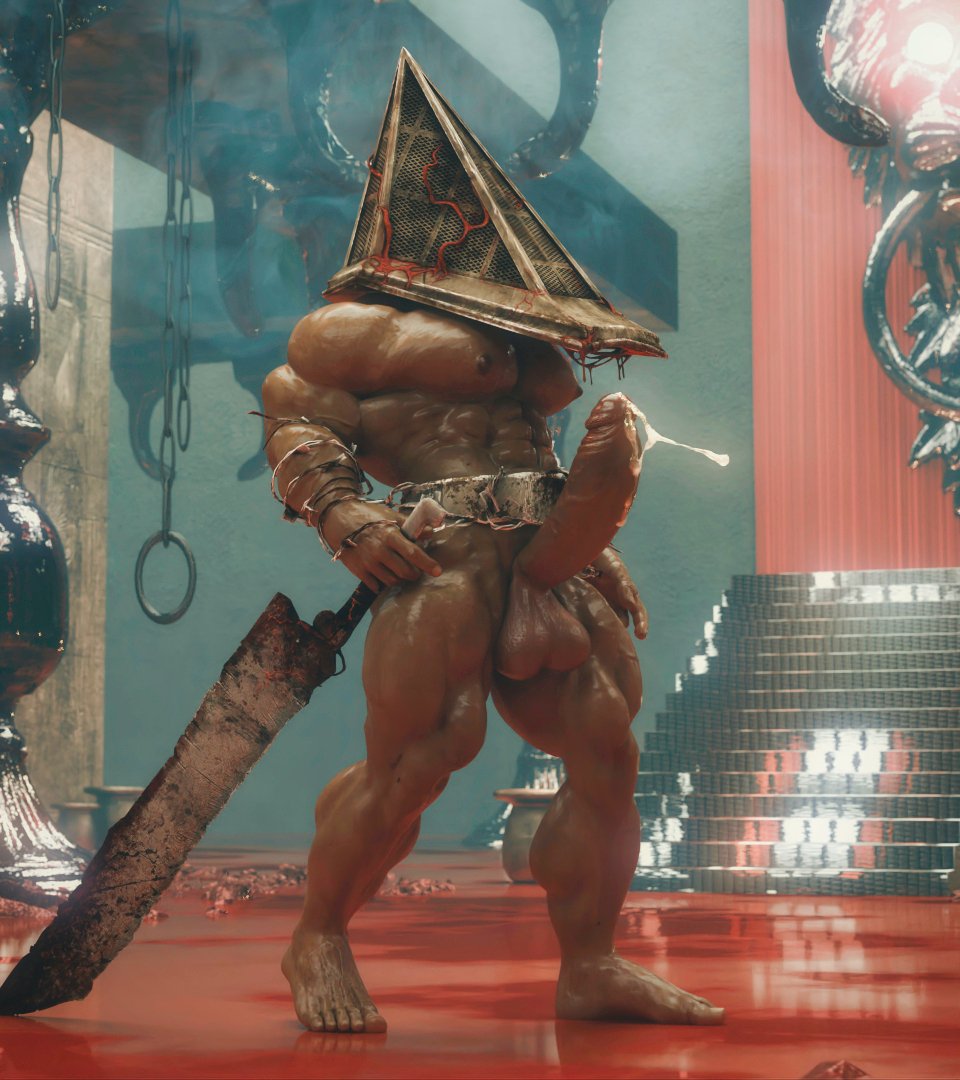 NsfWmaker's tweet photo. #pyramidhead #nsfw #bara #gay #muscle https://t.co/aUpFh3DTUA