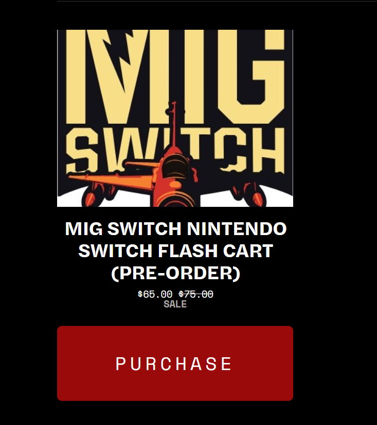 MIG SWITCH Nintendo Switch Flash Cart (PRE-ORDER) – Mig switch