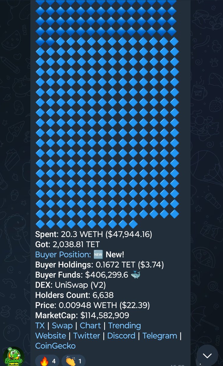 CryptoMocro_'s tweet image. Someone just bought $48k worth of $TET 

Hmmm interesting 🤔

#bitcoin whales will love #softnotes