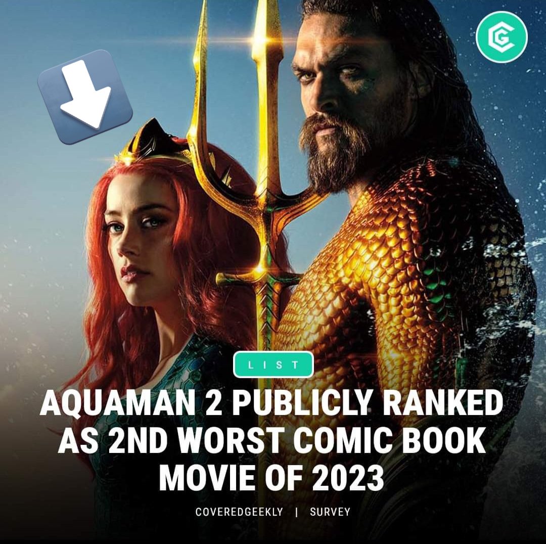 Jeez, I wonder why…🙄

#Aquaman2Failed
#WarnerBrosDidNotListen
#AmberHeardIsAnAbuser
#AmberHeardIsALiar
#BoycottAquaman2
#2ndWorstComicBookMovie2023 #AmberHeardIsFinished