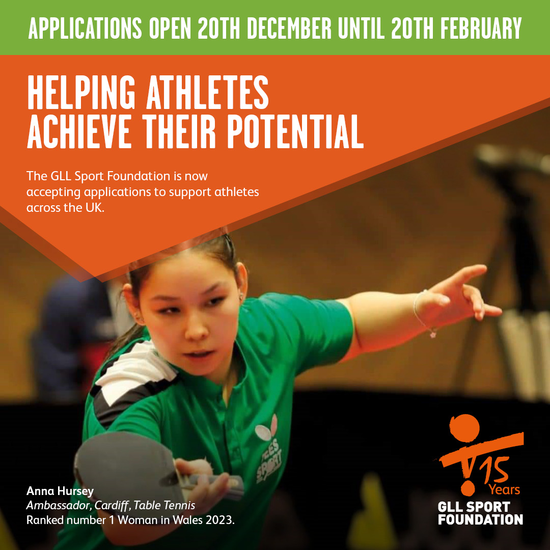CALLING ALL CARDIFF ATHLETES 📣 Take your sporting talent to the next level by applying now to the GLL Sport Foundation, the largest independent athlete programme in the UK so we can help you achieve your full potential! @gllsf @sportwales Apply now: brnw.ch/21wFKyB