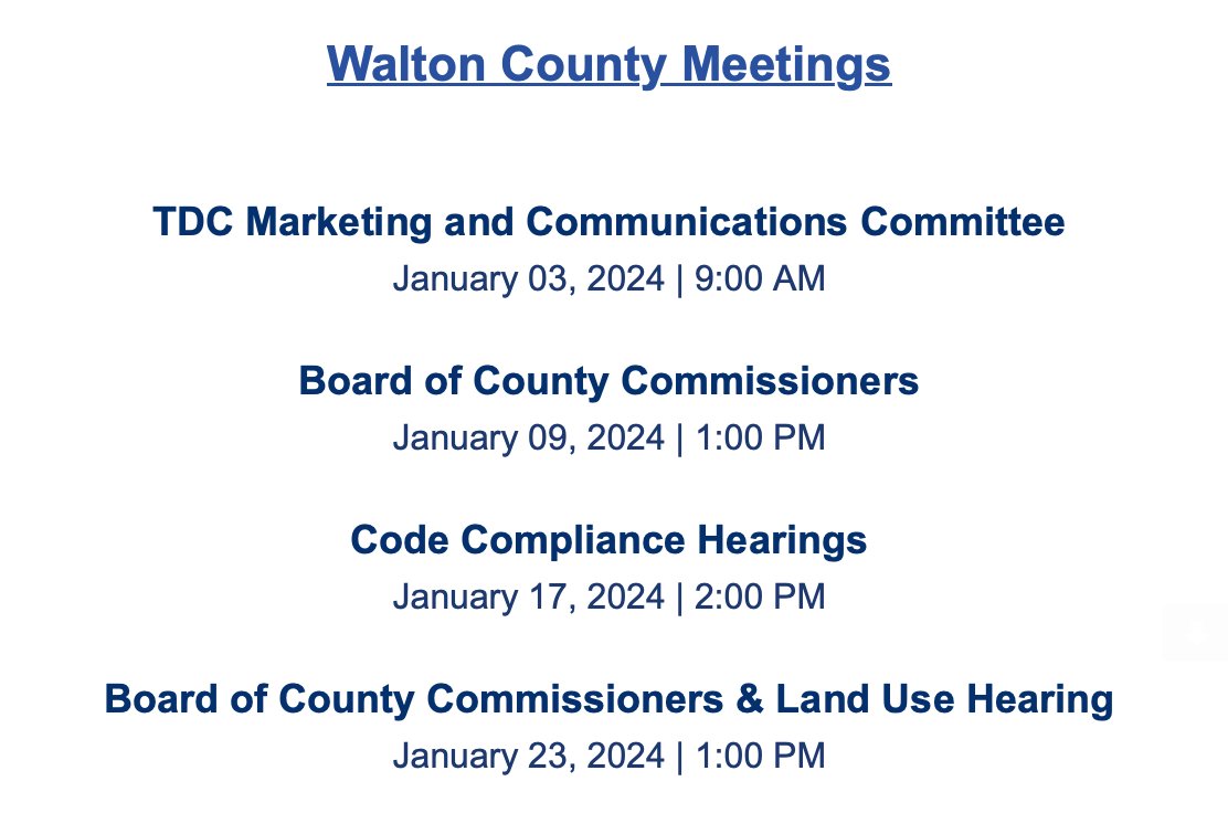 Get involved with the community when you attend these Walton County Meetings - we’ll see you there!