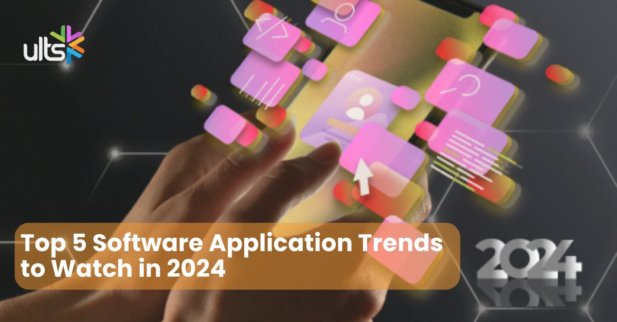 ULtechnology's tweet image. Explore the top five #softwareapplication #trends to watch out for in #2024 in our latest blog 👉shorturl.at/byS12