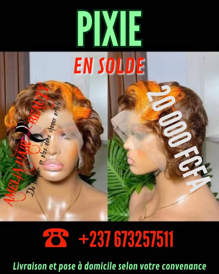 ASGroup2000's tweet photo. Faites confiance à #AmeliaHairAndBeauty pour briller de mille feux avec cette magnifique #perruque #pixie au prix unique de 20 000 FCFA ! ✨

Commandez MAINTENANT ! 👇
Appel et WhatsApp : +237 673257511

#perruques #originale #mèche #pixies #pixiestylehair #cash #2TONS #Moinscher https://t.co/x90lI6FW0k