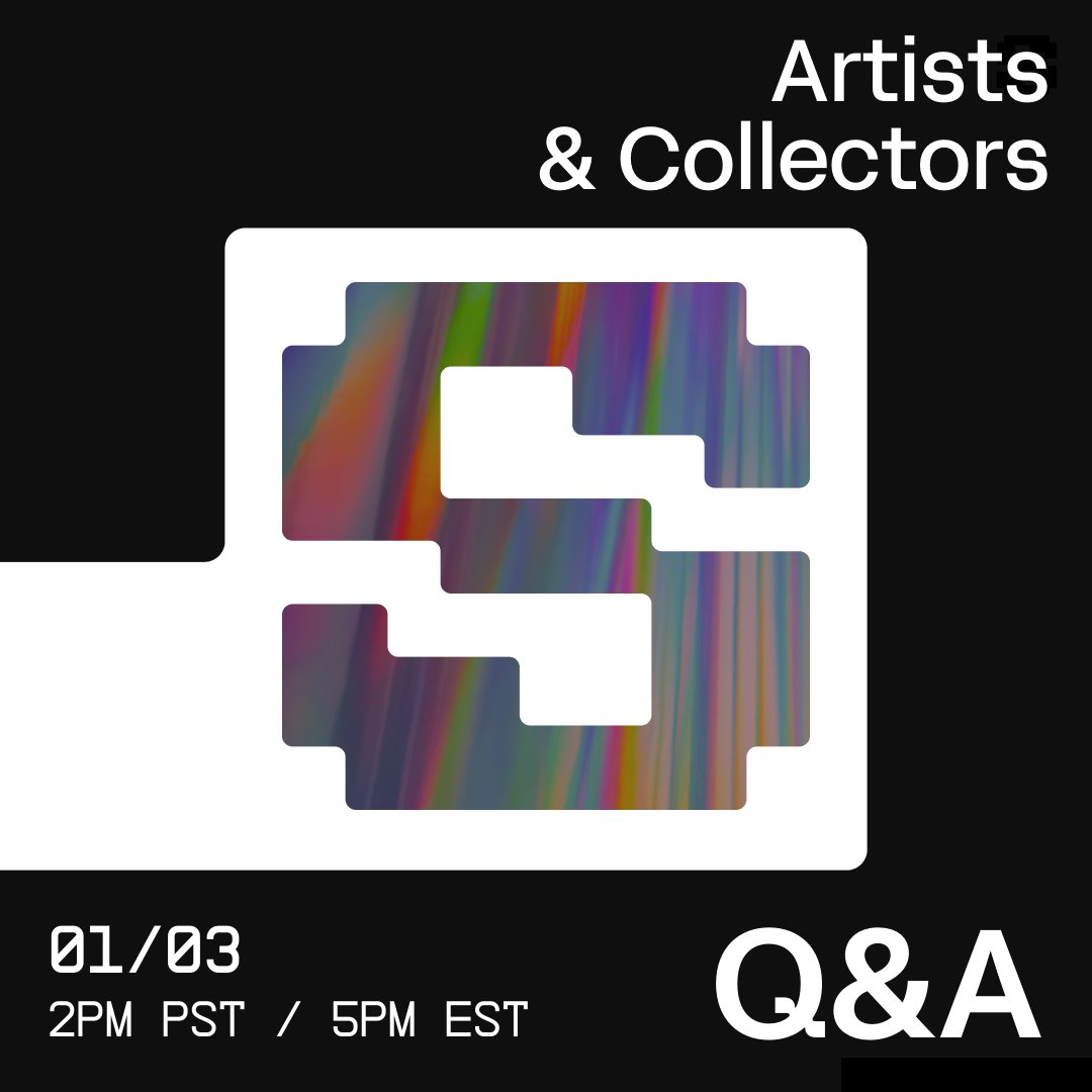 Happy New Year 🎉 We’re kicking things off with a Q&A Twitter Space tomorrow. • Are you an artist that wants to build a strategy on Sound this year? • A music fan that wants to earn money as a curator? Come talk to our team! 📆 Wed 3rd Jan | 🕒 2pm PST | Link below 👇