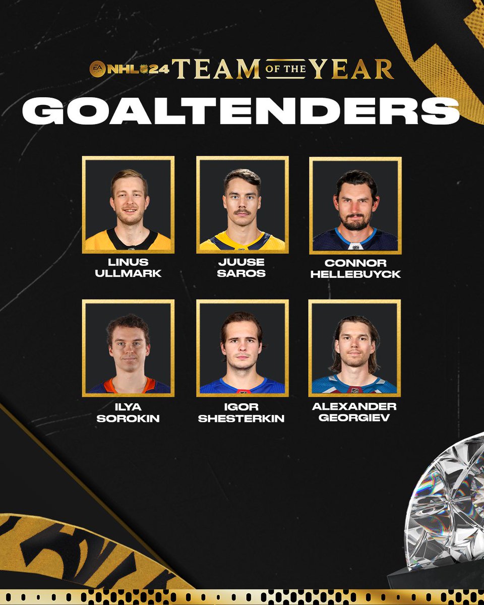 EASPORTSNHL's tweet photo. Meet your Men's #NHL24 TOTY Nominees! 

Team of the Year ➡️ https://t.co/FA5sOUmQWZ https://t.co/qYUr713oDy