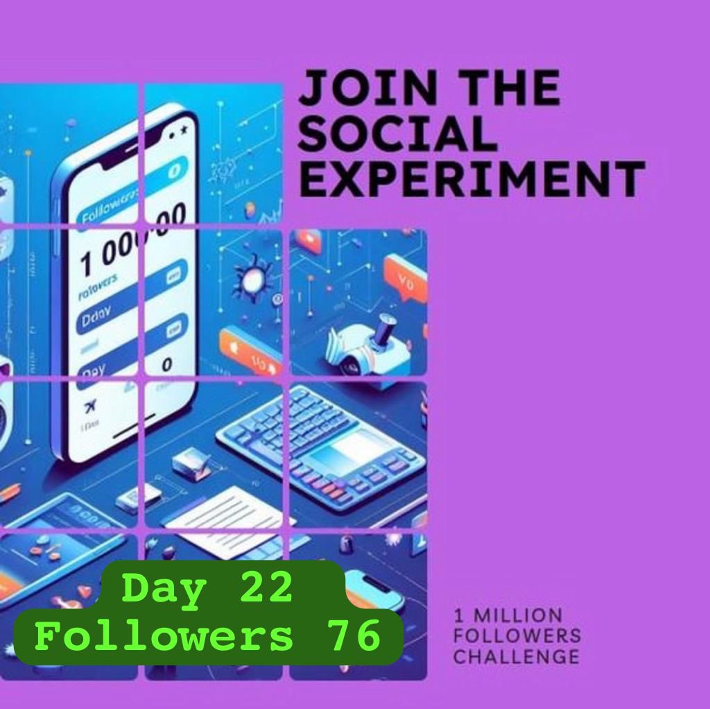 Site_Snap_Doc's tweet photo. we are running a social experiment. How soon can we get this account to 1 million followers. 

Each day we will post the number of days and followers. 

All shares will be appreciated. 

#socialmediaexperiment #challengeaccepted #viralgrowth #followusnow #onemillionfollowers https://t.co/4UMeEjjUYu
