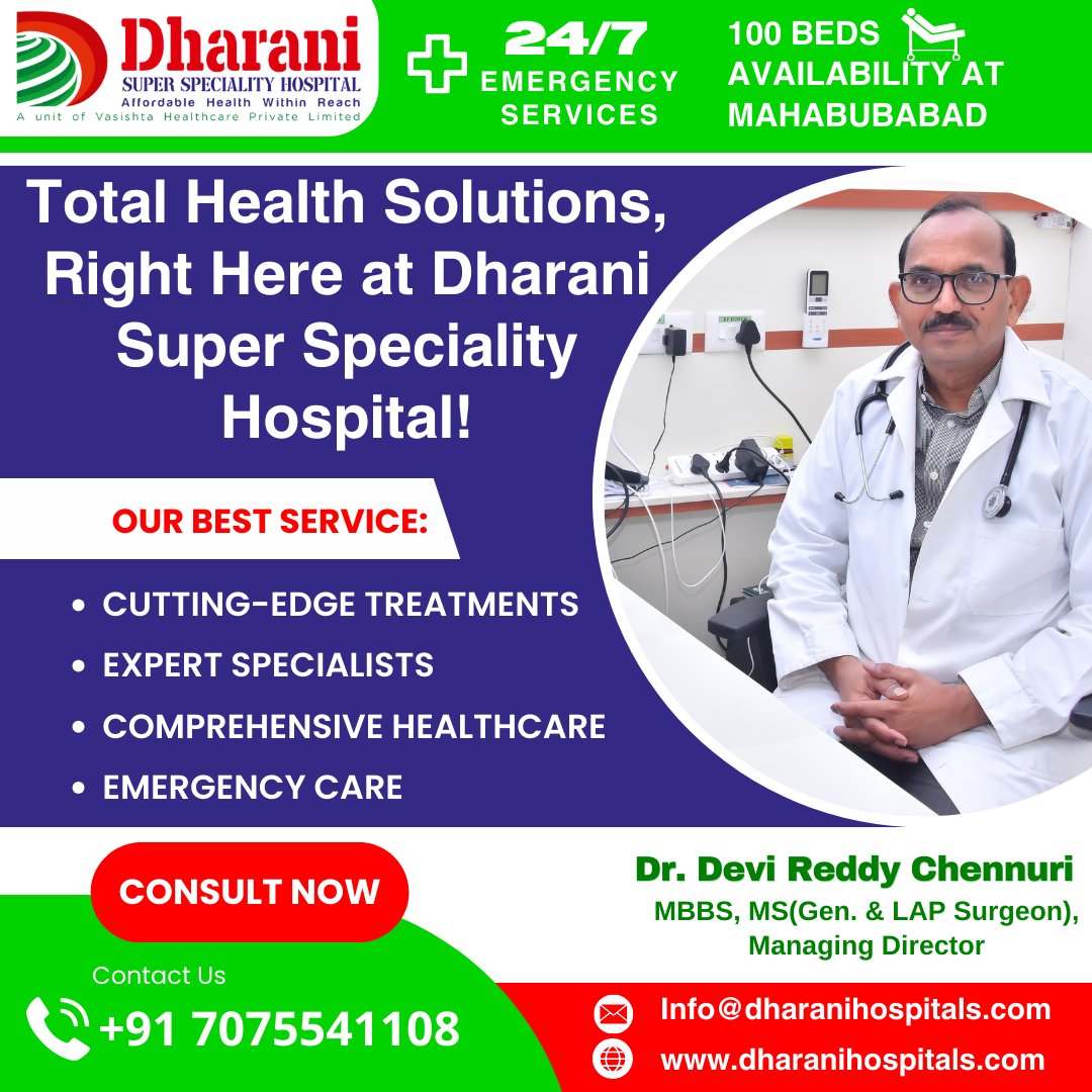 dharanihospital's tweet photo. #dharanisuperspecialityhospital
Rest assured that your health is in good hands; we are committed to providing outstanding care and assistance. You are entitled to nothing but the finest.
#DailyHealthcare #HealthOnDemand #ProfessionalDoctors #HighTechLab #EmergencyServices https://t.co/V7mnUwQTa2