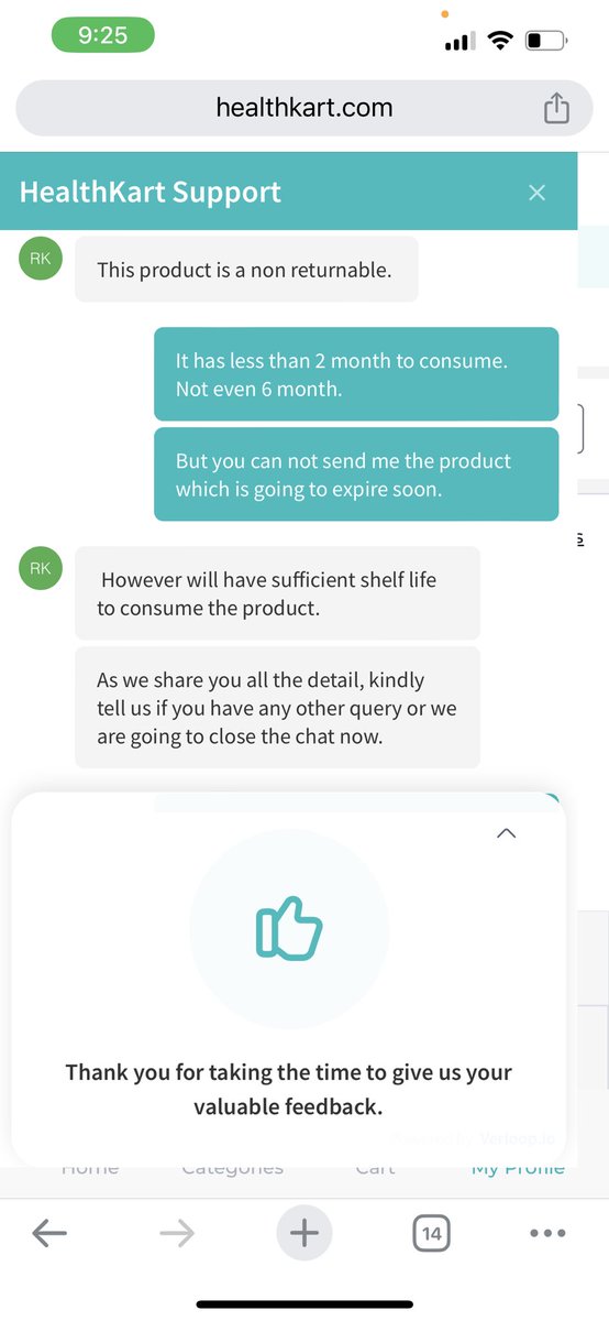 balrams2011's tweet photo. @Healthkart See your pathetic chat support and that guys was not even interested to resolve the query. This is complete bullshit. https://t.co/8fZ9l3r5xu