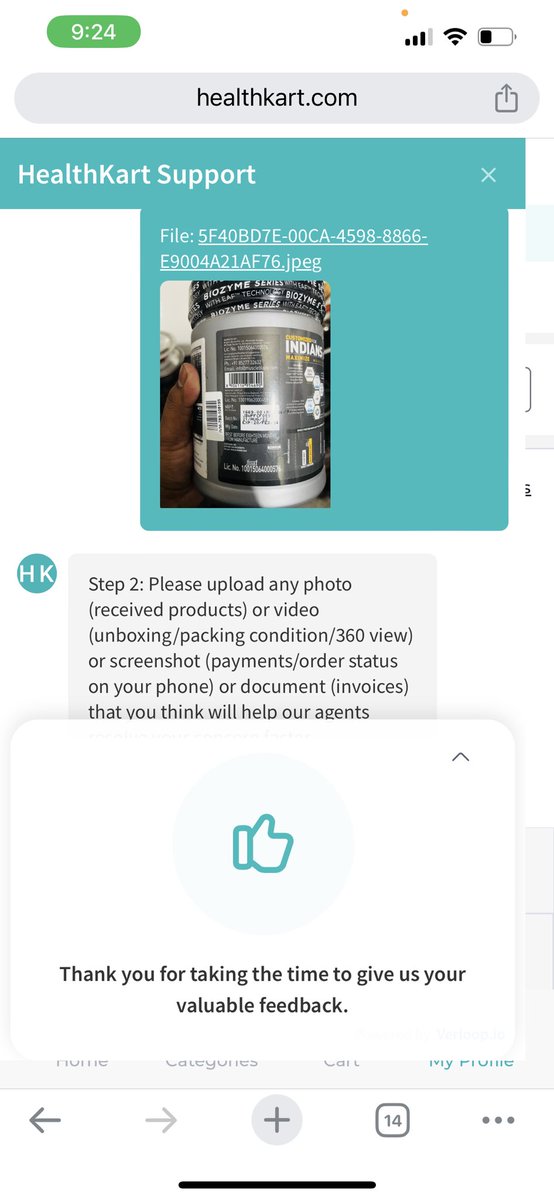 balrams2011's tweet photo. @Healthkart See your pathetic chat support and that guys was not even interested to resolve the query. This is complete bullshit. https://t.co/8fZ9l3r5xu